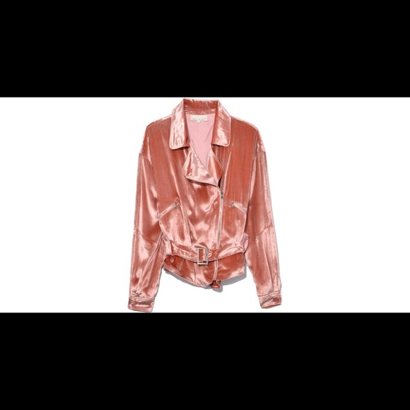Fleur du Mal Flamingo Velvet Rider Jacket - Picture 7 of 7